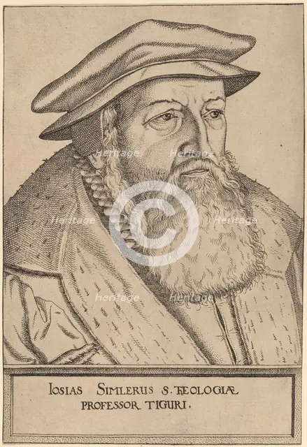 Josias Simler. Creator: Jost Ammon.