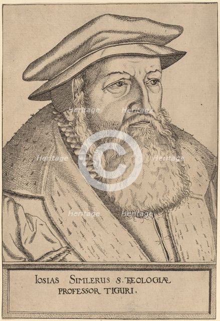 Josias Simler. Creator: Jost Ammon.