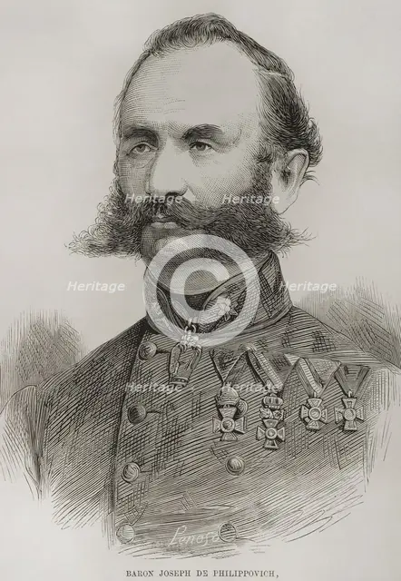 Josip Filipovic (1818-1889), Austrian-Hungarian general, 1878. Creator: Penoso.