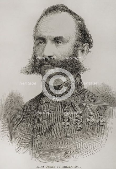 Josip Filipovic (1818-1889), Austrian-Hungarian general, 1878. Creator: Penoso.