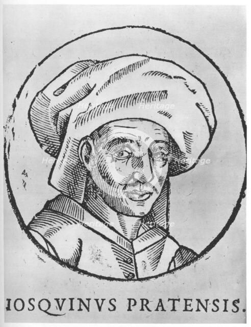 Josquin des Prez, Franco-Flemish composer of the Renaissance. Artist: Unknown