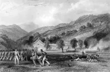 Joss-House, Chapoo, Death of Colonel Tomlinson China, 1842 (c1857). Artist: Thomas Abiel Prior