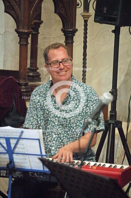 Joss Peach, Alex Bondono’s Horace Silver Sextet, Jazz at St Andrews Church, Hove, July 2022. Creator: Brian O'Connor.