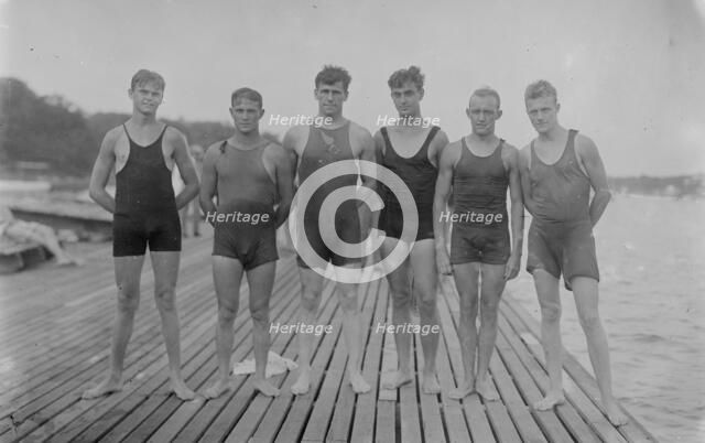 J.A. Zimrock, G. Hager, Rex Cropsey, C. Ash, H. Knecht, J.C. Wheatley, 1913. Creator: Bain News Service.