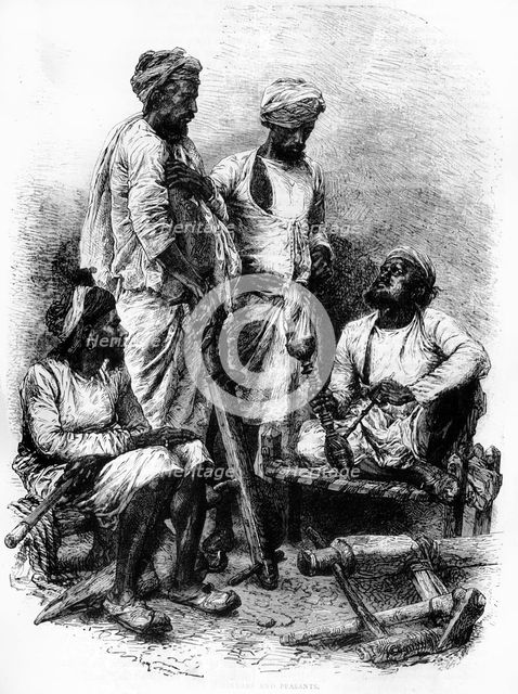 'Jaut Zemindars and Peasants', c1891. Creator: James Grant.