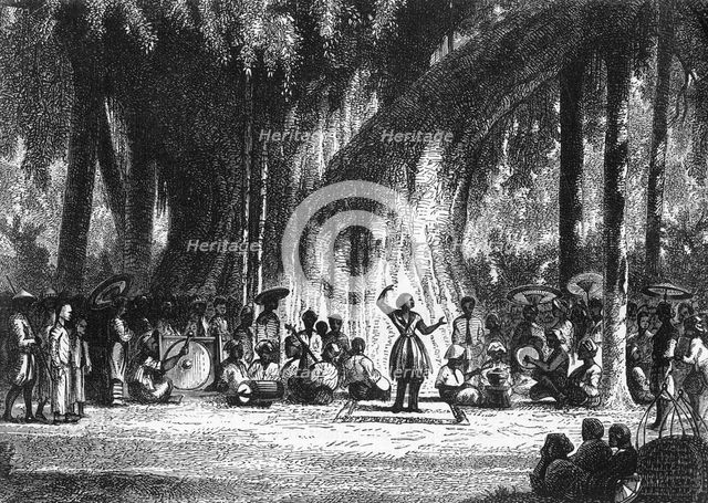 'Javanese Dancing Girls - Fête Day in the Forest', c1891. Creator: James Grant.