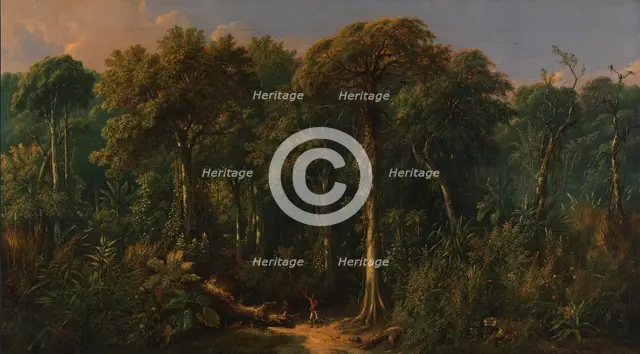Javanese Jungle, ca. 1860. Creator: Raden Saleh.