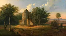 Javanese Temple in Ruins, 1860. Creator: Raden Saleh