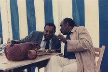 Jay McShann and Harry "Sweets" Edison, Edinburgh Jazz Festival, 1987. Creator: Brian Foskett