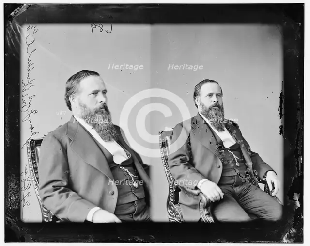 Jay Abel Hubbell of Michigan, 1874. Creator: Unknown.