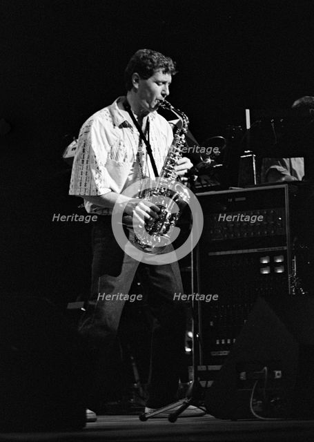Jay Beckenstein, Spyrogyra, Royal Festival Hall, Southbank, London, July 1986. Creator: Brian O'Connor.