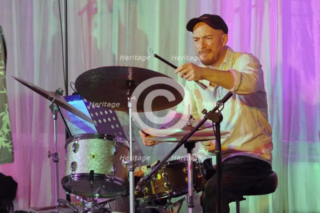 Jay Davis, Eddie Parker’s Airborn, Watermill Jazz Club, Dorking, Surrey, March 2025. Creator: Brian O'Connor.