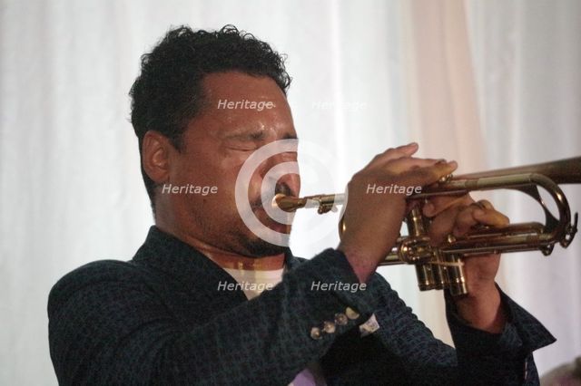 Jay Phelps, Xhosa Cole Quartet, Watermill Jazz Club, Dorking, Surrey, 21 Jan 2020. Creator: Brian O'Connor.