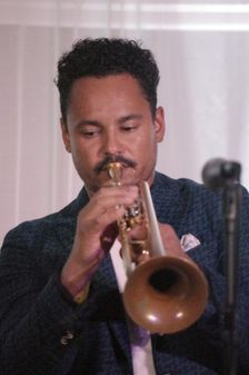 Jay Phelps, Xhosa Cole Quartet, Watermill Jazz Club, Dorking, Surrey, 21 Jan 2020. Creator: Brian O'Connor