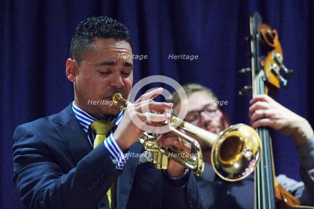 Jay Phelps and S Allessio, Watermill Jazz Club, Dorking, Surrey, 2014.  Artist: Brian O'Connor.