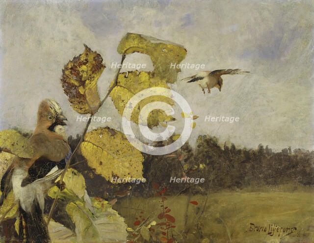 Jays, 1886. Creator: Bruno Liljefors.