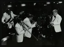 Jazz group playing at the Forum Theatre, Hatfield, Hertfordshire, 1984. Creator: Denis Williams