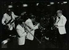 Jazz group playing at the Forum Theatre, Hatfield, Hertfordshire, 1984. Creator: Denis Williams