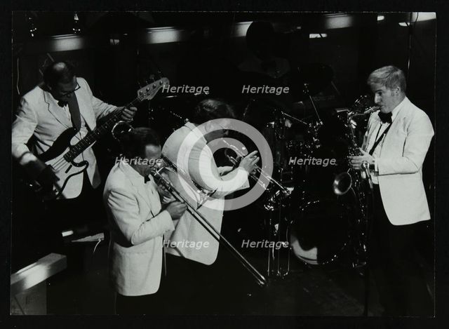 Jazz group playing at the Forum Theatre, Hatfield, Hertfordshire, 1984. Creator: Denis Williams.
