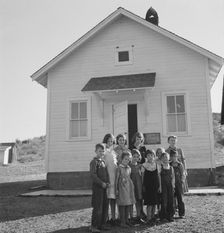 Jacknife School, Gem County, Idaho, 1939. Creator: Dorothea Lange