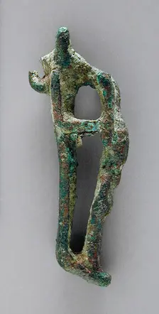Jackal Headed Figurine Protecting Osiris, Probably Ptolemaic Period (323-30 BCE). Creator: Unknown