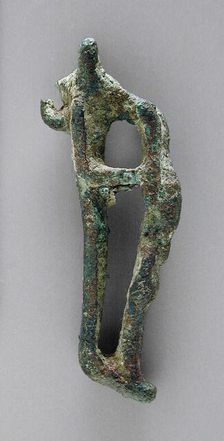 Jackal Headed Figurine Protecting Osiris, Probably Ptolemaic Period (323-30 BCE). Creator: Unknown