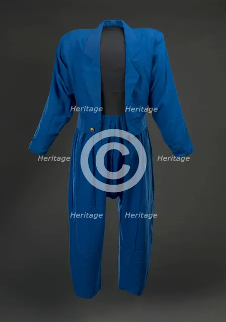 Jacket and pants worn by MC Hammer in music video for "They Put Me in the Mix", 1988. Creator: Unknown.