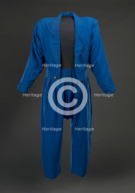 Jacket and pants worn by MC Hammer in music video for "They Put Me in the Mix", 1988. Creator: Unknown.