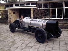 Jackie Stewart at the wheel of a 1920 Sunbeam 350hp