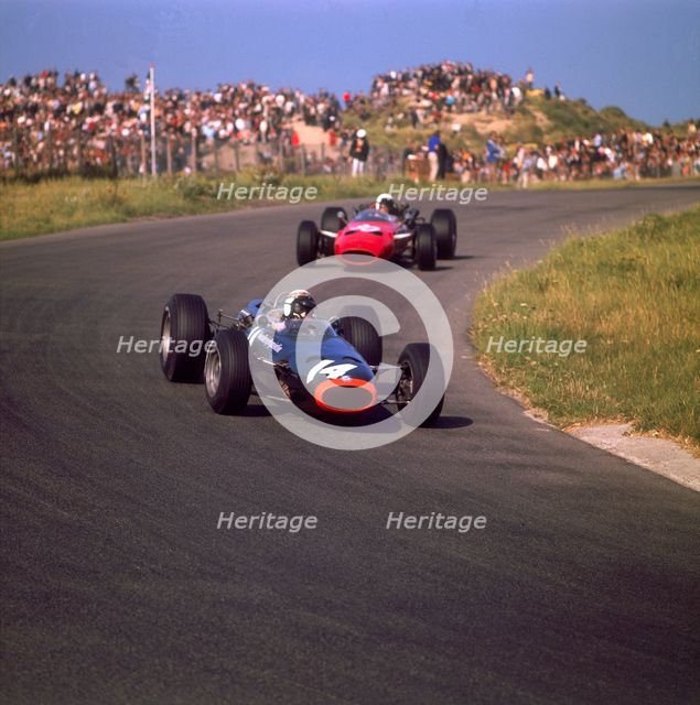 Jackie Stewart in a BRM, at the Dutch Grand Prix, Zandvoort, Holland, 1966. Artist: Unknown