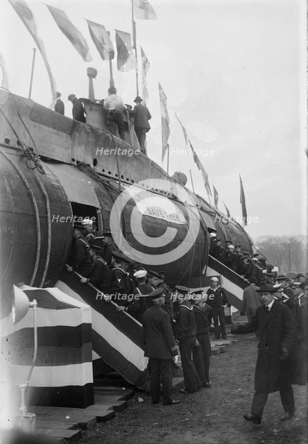 Jackies on U-Boat, 1917. Creator: Bain News Service.