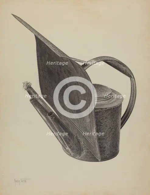 Jacking Torch, c. 1941. Creator: Amelia Tuccio.