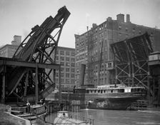 Jackknife Bridge, Chicago, Ill., c1907. Creator: Unknown