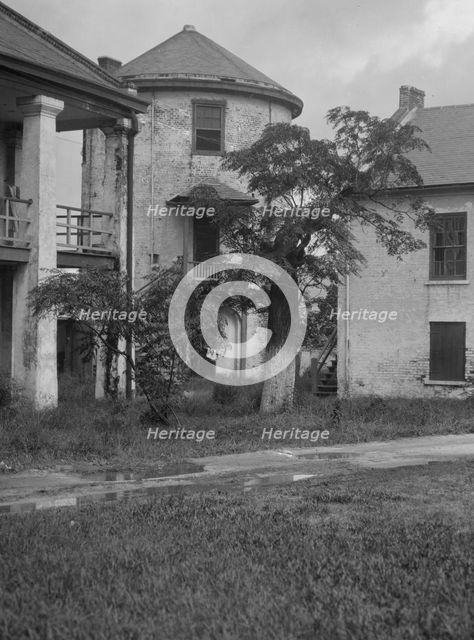 Jackson Barracks, New Orleans, between 1920 and 1926. Creator: Arnold Genthe.