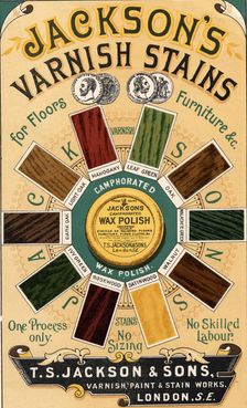 Jackson’s Varnish Stains, 19th century
