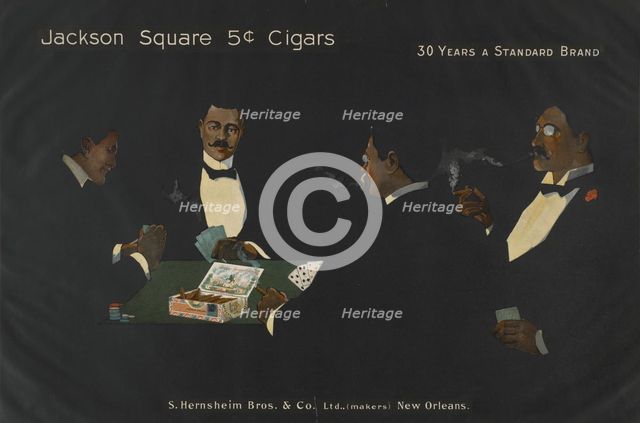 Jackson square 5¢ cigars, c1899. Creator: Unknown.