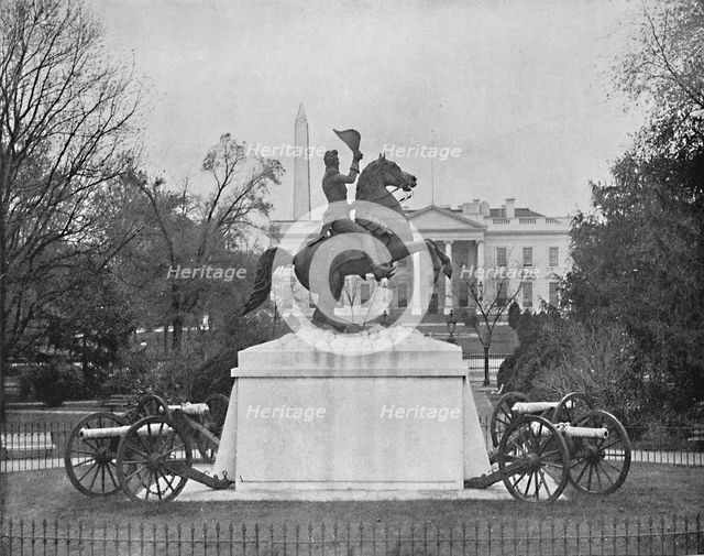 'Jackson Statue, Lafayette Square, Washington, D.C.', c1897. Creator: Unknown.
