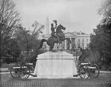 Jackson Statue, Lafayette Square, Washington, D.C. c1897. Creator: Unknown
