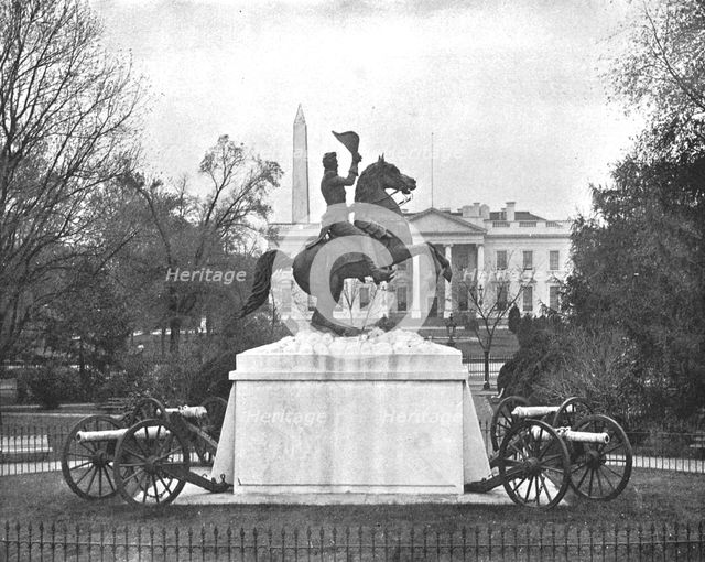 Jackson Statue, Lafayette Square, Washington DC, USA, c1900. Creator: Unknown.