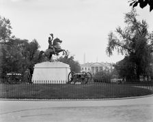 Jackson's statue, [Lafayette Square], Washington, D.C., between 1880 and 1897. Creator: William H. Jackson