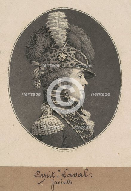 Jacint Laval, 1809. Creator: Charles Balthazar Julien Févret de Saint-Mémin.