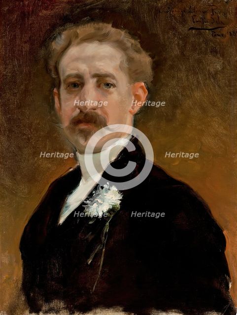 Jacinto Octavio Picón, 1889. Creator: Emilio Sala.