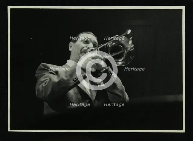 Jack Teagarden playing the trombone, 1950s. Creator: Denis Williams.