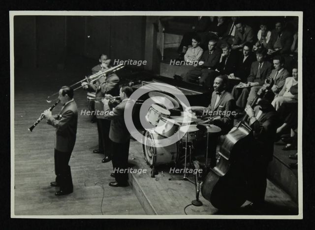 Jack Teagarden's band in concert at Colston Hall, Bristol, 1957. Creator: Denis Williams.