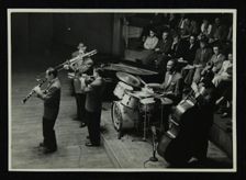 Jack Teagarden's band in concert at Colston Hall, Bristol, 1957. Creator: Denis Williams