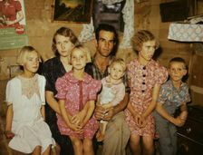 Jack Whinery and his family, homesteaders, Pie Town, New Mexico, 1940. Creator: Russell Lee