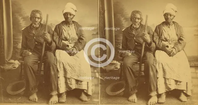 Jack and Abby Landlord, aged one hundred and one hundred and ten years, (1868-1900?). Creator: O. Pierre Havens.