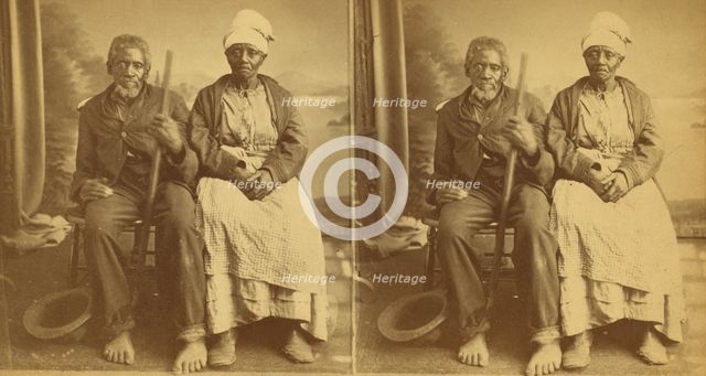 Jack and Abby Landlord, aged one hundred and one hundred and ten years, (1868-1900?). Creator: O. Pierre Havens.