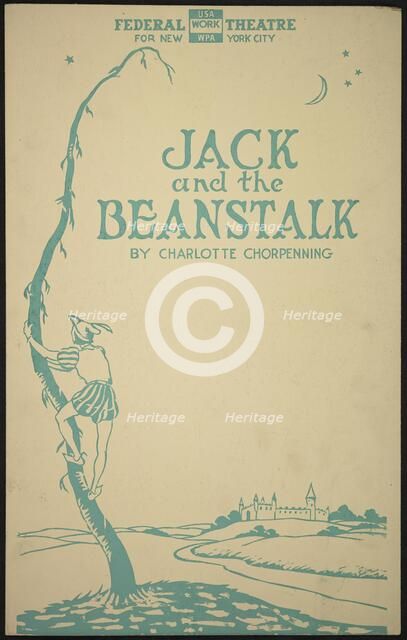 Jack and the Beanstalk 2, New York, [1930s]. Creator: Unknown.