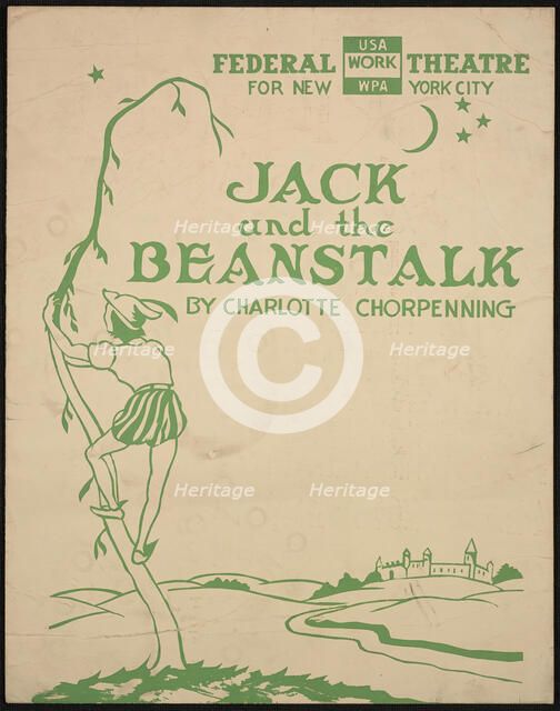 Jack and the Beanstalk, New York, [1930s]. Creator: Unknown.